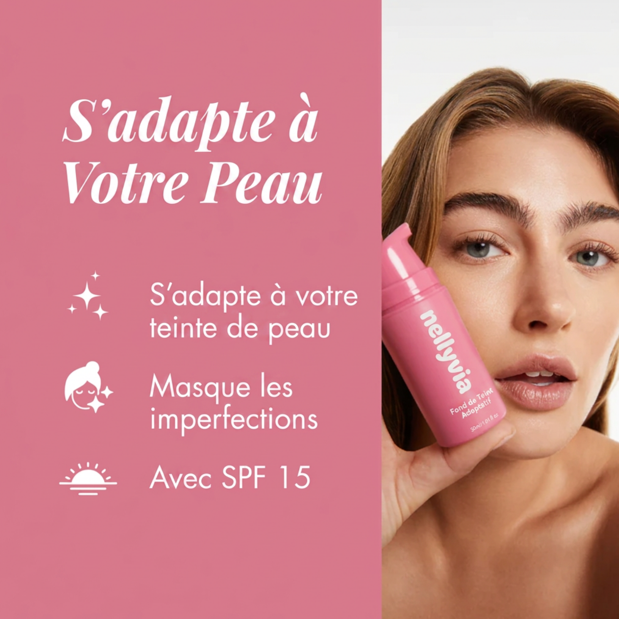 Fond de teint adaptatif - Nellyvia